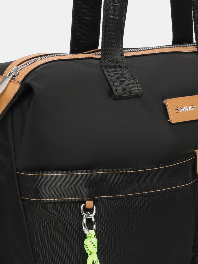 Bolso Bowling Negro TAJUÑA (Binnari) - Imagen 3