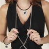 Collar Largo SOL Y LUNA Plata - Imagen 2