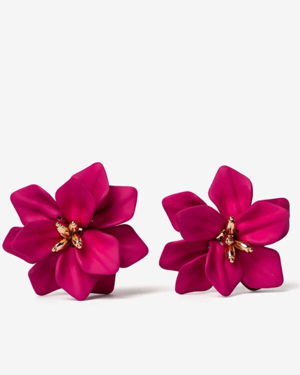 Pendientes Fucsia FLOR (Vilanova)