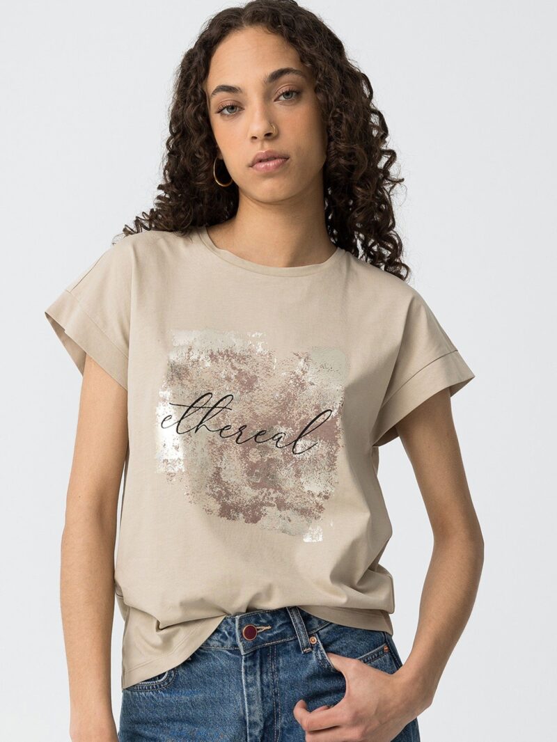 Camiseta Beige KIKA (Tiffosi)