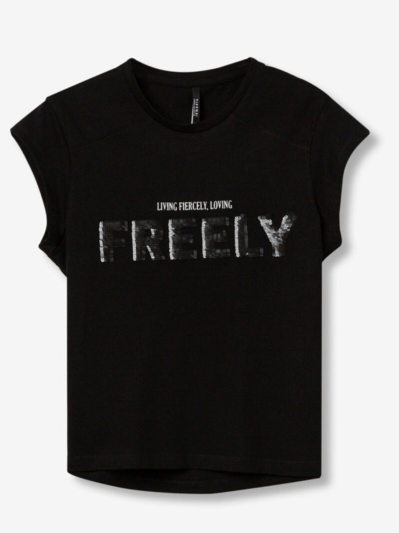 Camiseta Negra ALPHIE (Tiffosi) - Imagen 4