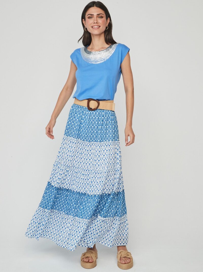 Camiseta Azul COLLAR (Dandara) - Imagen 4