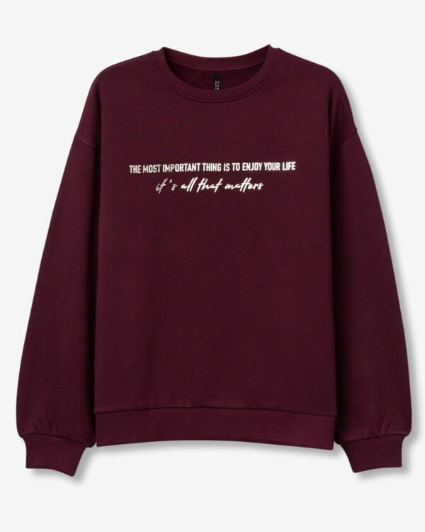 Sudadera Burdeos OCEANIC (Tiffosi)