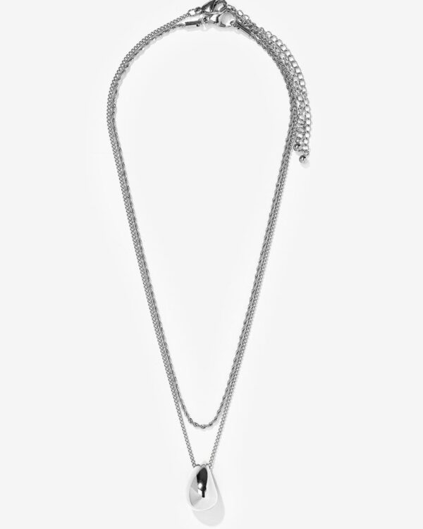 Collar Plata HEMATITE (Tiffosi)