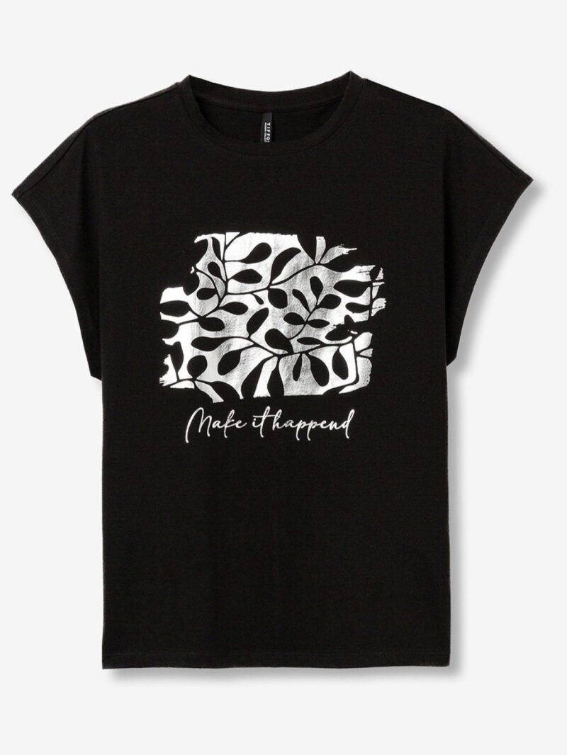 Camiseta Negra HAPPY (Tiffosi) - Imagen 4