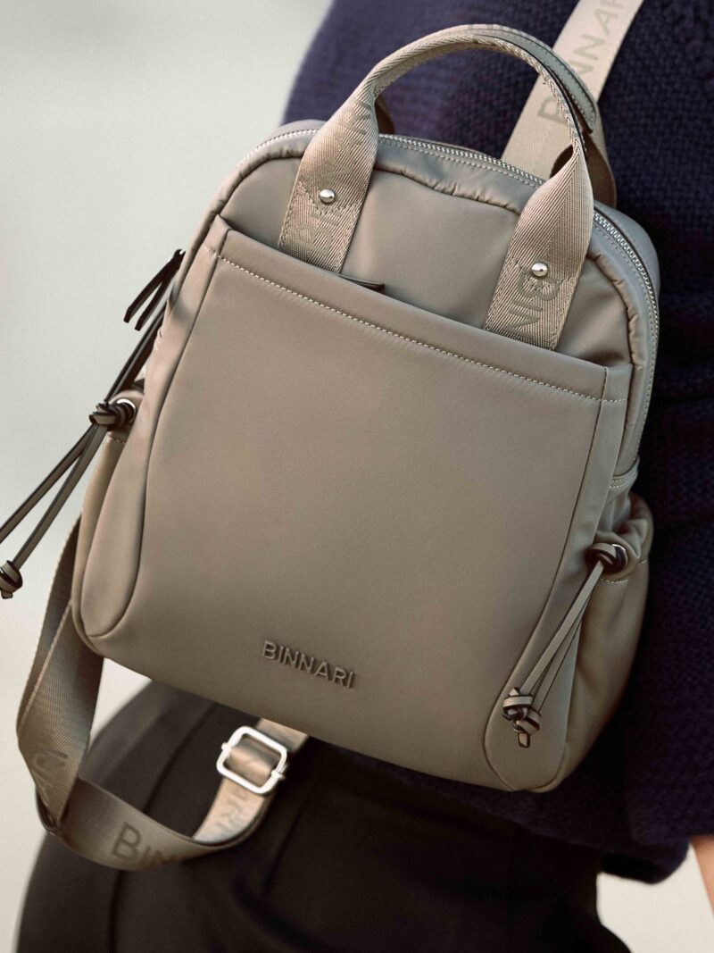 Mochila Taupe ELODIE (Binnari) - Imagen 2