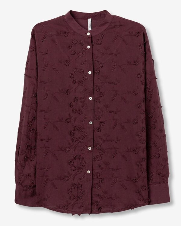 Camisa Burdeos ZOE (Tiffosi)