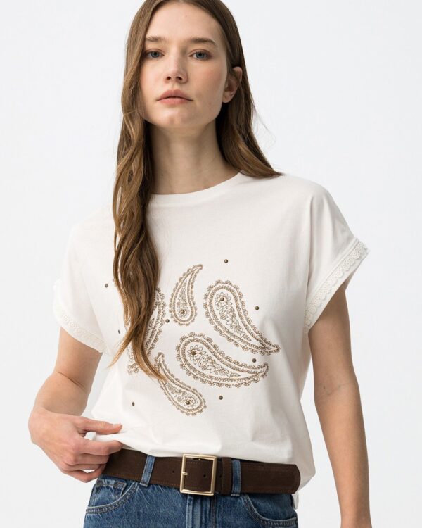 Camiseta Blanca NATALIE (Tiffosi)