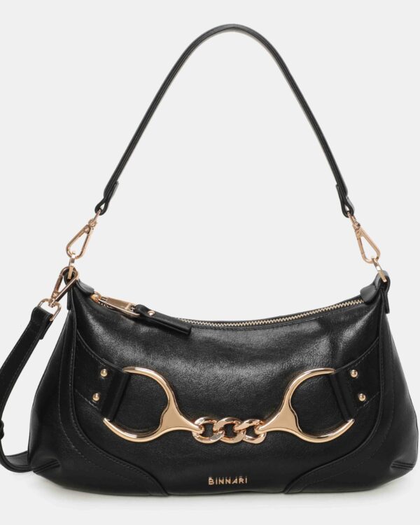 Bolso Hombro Negro LUA (Binnari)