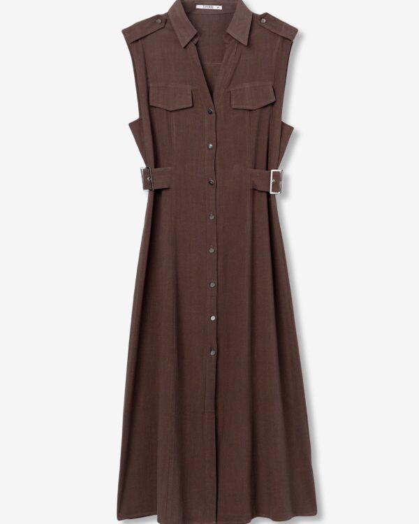 Vestido Marrón ADARA (Tiffosi)
