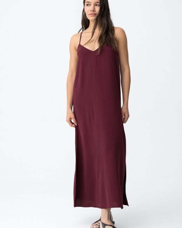 Vestido Burdeos CORAL (Tiffosi)