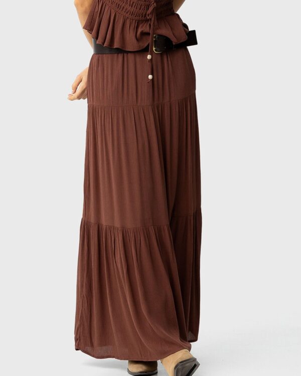 Falda Marrón CANDELA (Tiffosi)