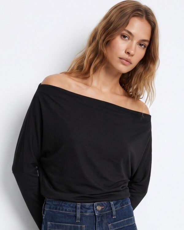 Camiseta Negra ANAÍS (Tiffosi)
