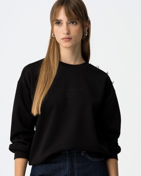 Sudadera Negra MOIRA (Tiffosi)