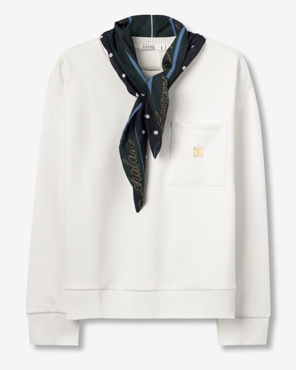 Sudadera Blanca LESLIE (Tiffosi)